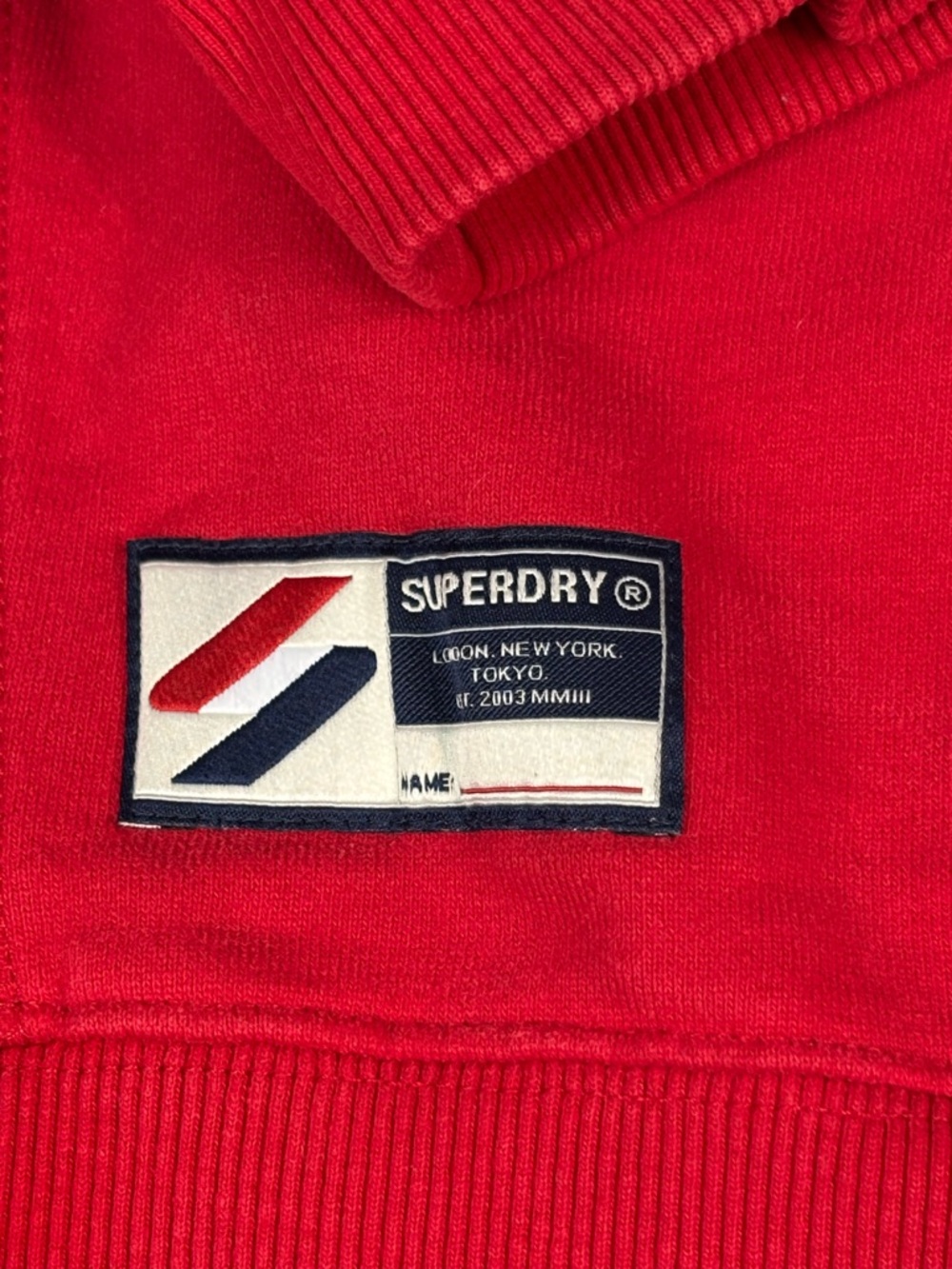 Superdry Sweatshirt Mens XL Red Graphic Crewneck Logo Pullover - Picture 2 of 13